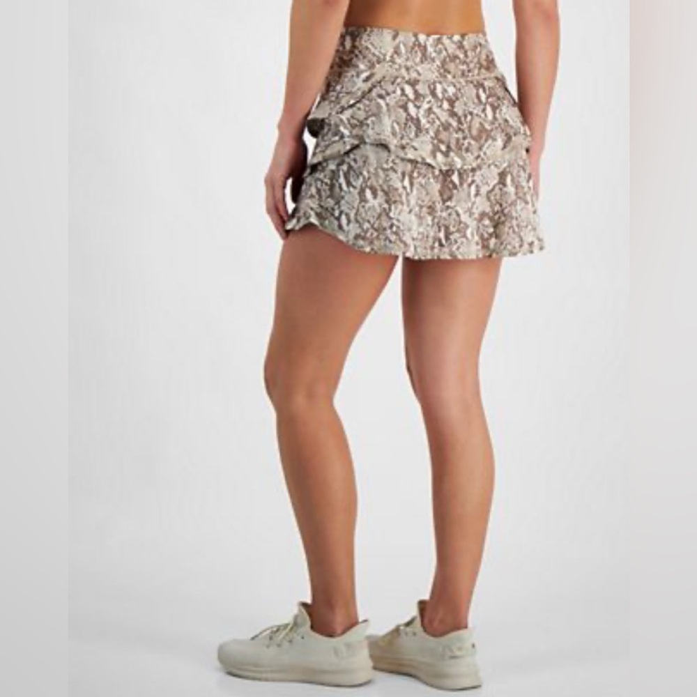 ID Ideology Women's Snake Tiered-Flounce skirt short under size XS